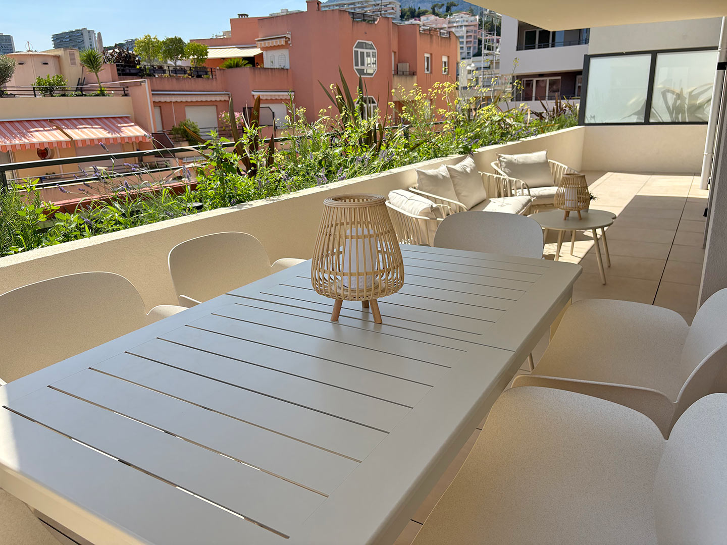Les Orchidées - Balcony with Sofa Group