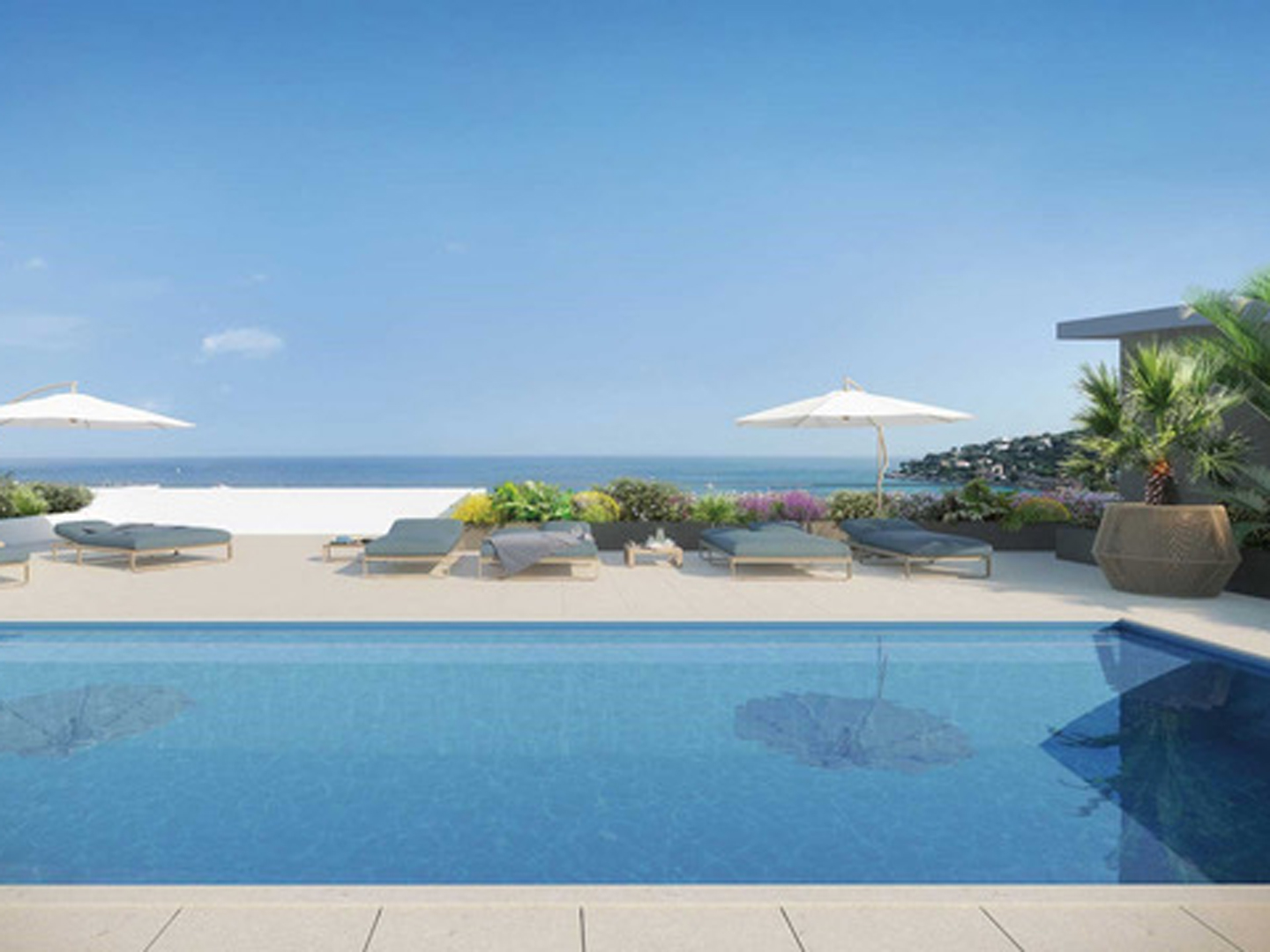 Les Orchidées – A Stunning new 2-bedroom apartment with a seaview and a large terrace