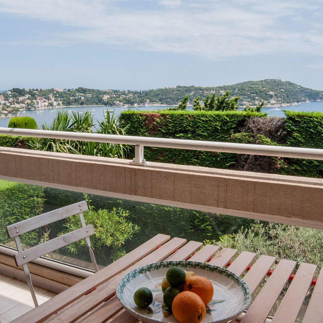 Villa Fiore – Terrace with stunning view of the sea and Cap Ferrat